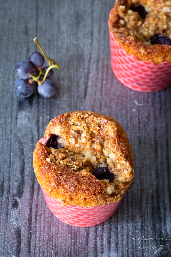 Muffins mascarpone uva fragola e noci